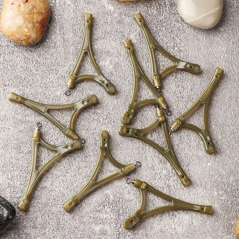 Grupo de anzuelos inferiores, equipo de aparejos de pesca, sistema antienredos, accesorios de pesca de carpa, herramienta de aparejos de carpa, curvas laterales giratorias - imagen 3