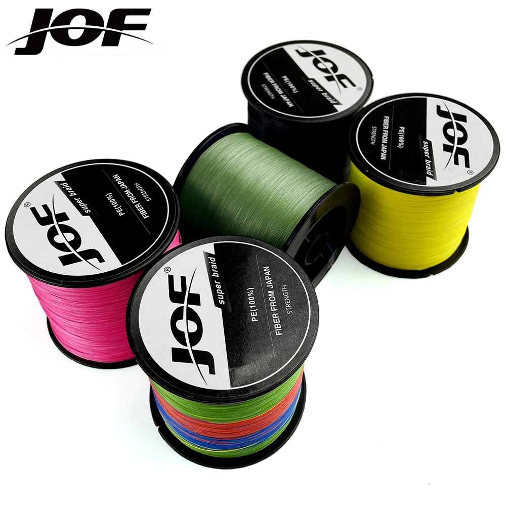 Línea de pesca trenzada JOF 300M 4 hebras alambre de pesca multifilamento pesca de carpa 10-80lb - imagen 4