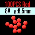 100PC Red Size8