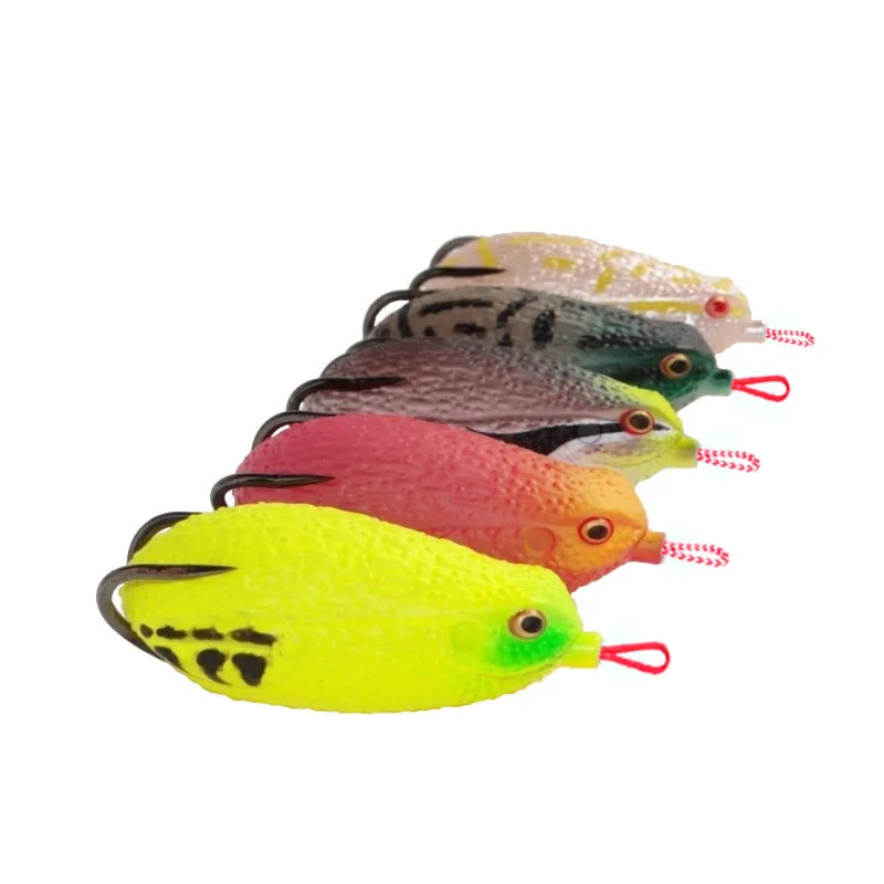 Ray frog-Rana Artificial de goma suave con anzuelo, señuelos de cebo, nueva Rana pesada para pesca de trueno, 26g, 71mm - imagen 3