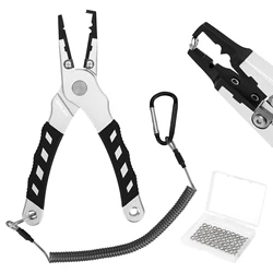 Alicates SANLIKE para pesca en salada con anillos divididos y extractor de anzuelos