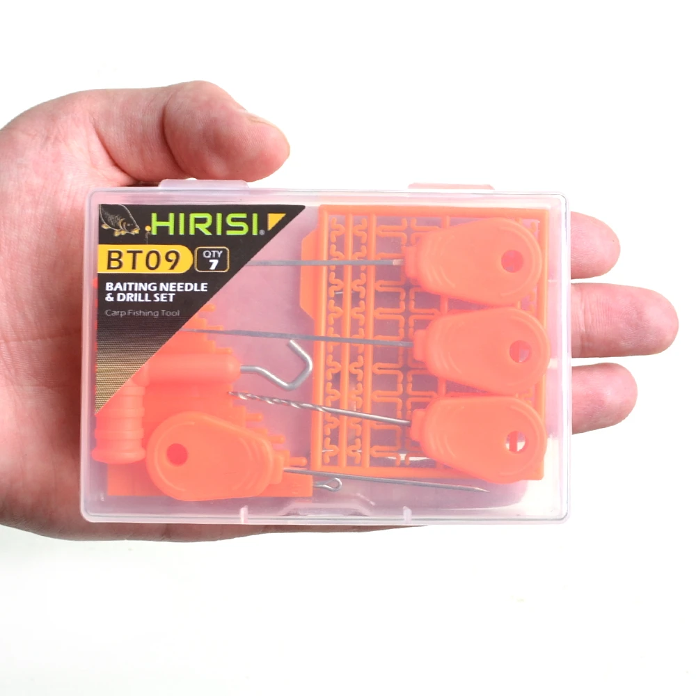 Hirisi 6 uds aguja de cebo de pesca de carpa con caja herramientas de cebo de pesca accesorios de pesca BT09 - imagen 4