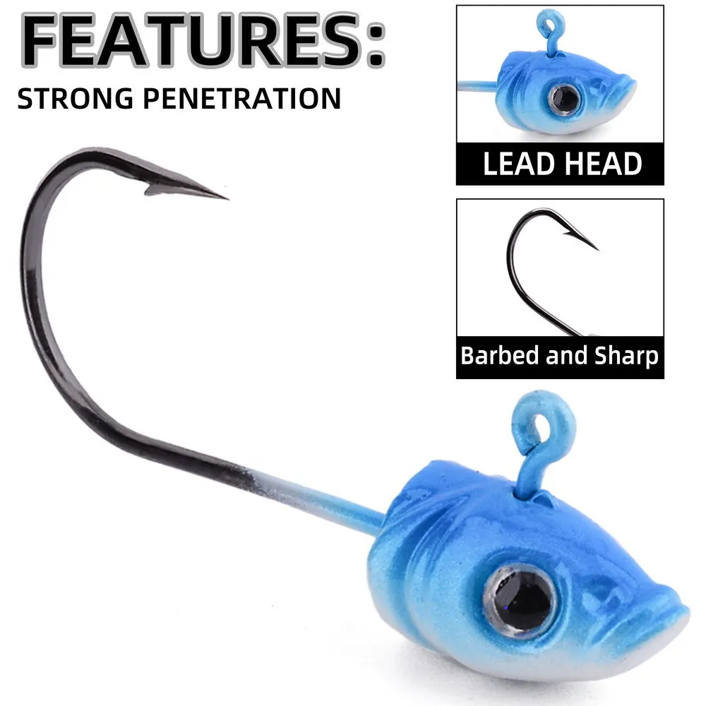 Jig head plomo alto rendimiento para wobbler y vinilo - imagen 4