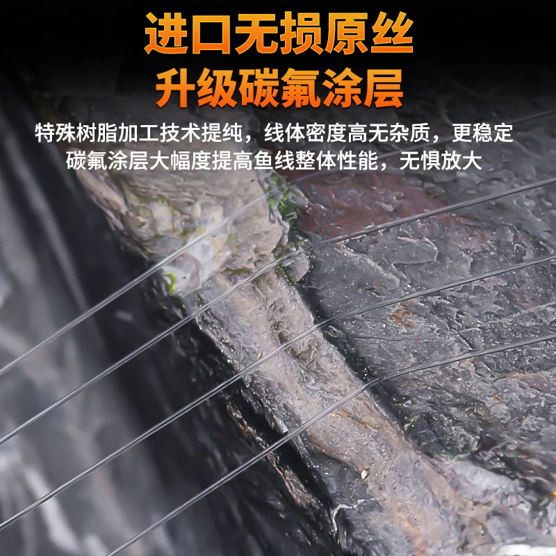 Topline-sedal de pesca de nailon superfuerte, aparejo de 120m, 2LB - 40LB con revestimiento de fluorocarbono para carpa, peces marinos - imagen 2