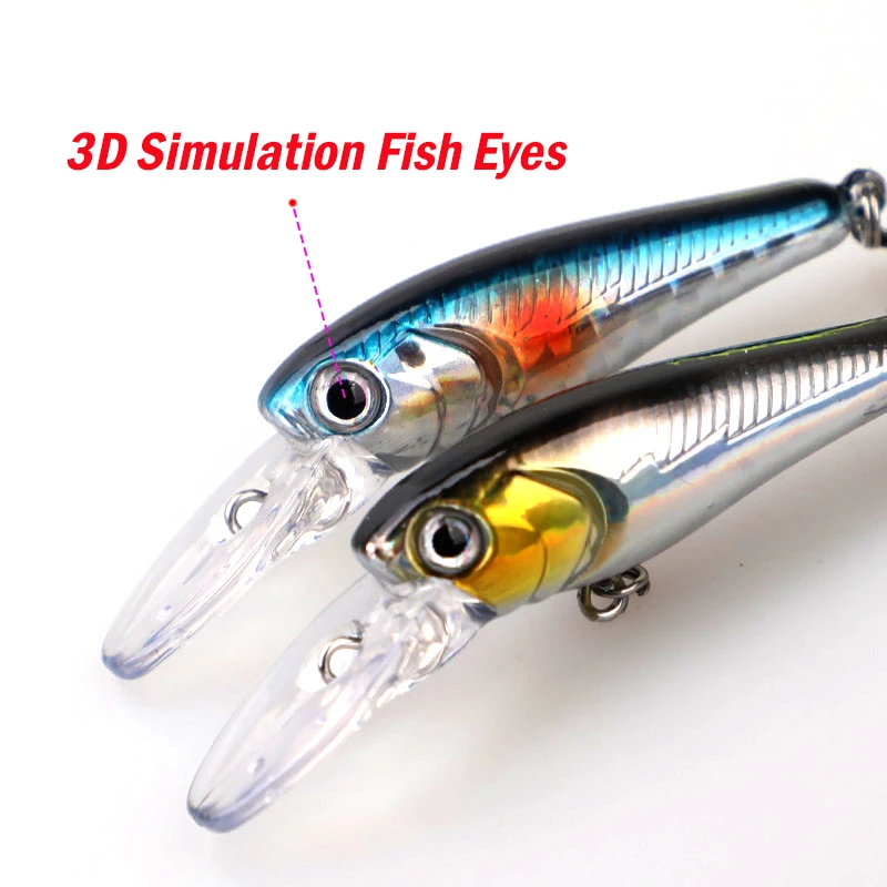 40mm 3,2g pececillo flotante cebo duro río oscilantes de agua dulce Crankbait Señuelos de pesca carpa perca enchufe trucha - imagen 4