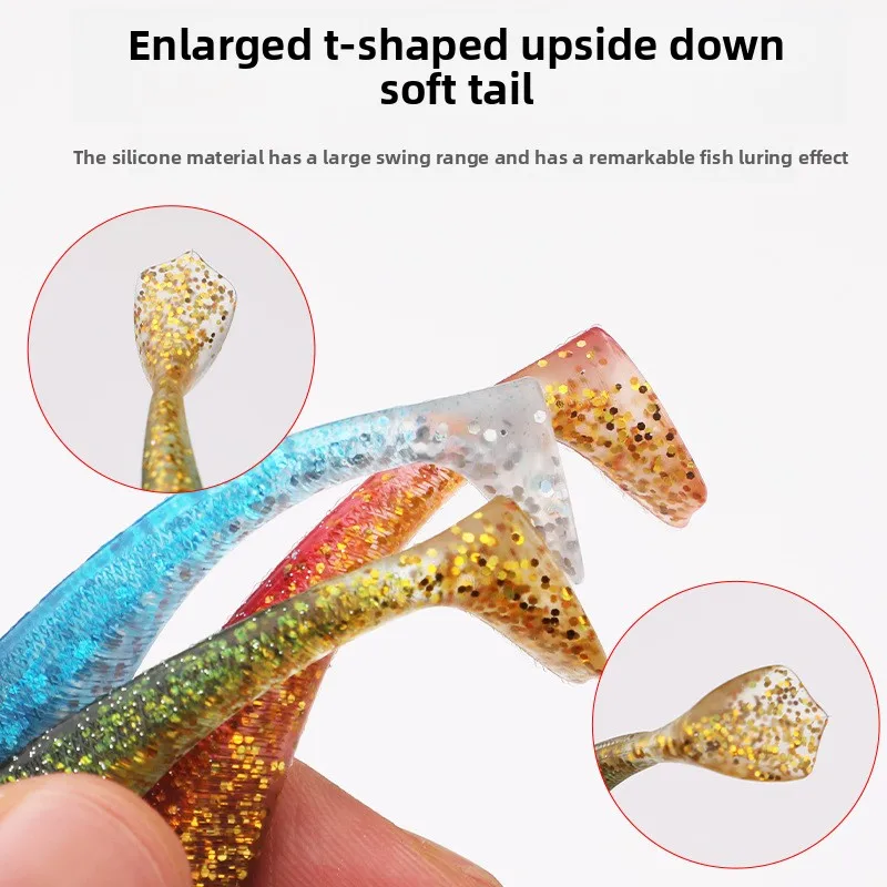 Testar Weedless T-Tail Swimbait 19g/30g - Señuelo de larga distancia de fundición para pesca de manguevas - Brilla en el cuerpo oscuro y alto contenido de carbono - imagen 2