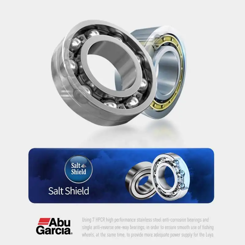 Abu Gracia-carrete de pesca PMAX SX Baitcast, 8KG, 7 + 1BB, 2024g, relación 184: 1, cuerpo compuesto de fibra de carbono, 7,1 - imagen 4