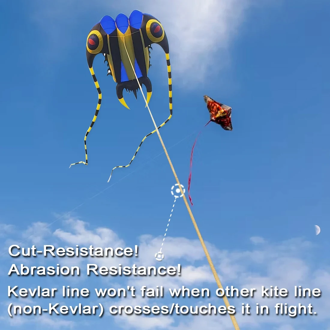 FishTrip-Línea de Kevlar trenzada, carrete de hilo de alta resistencia, cuerda Universal para exteriores, 50lbs ~ 5000lbs - imagen 4