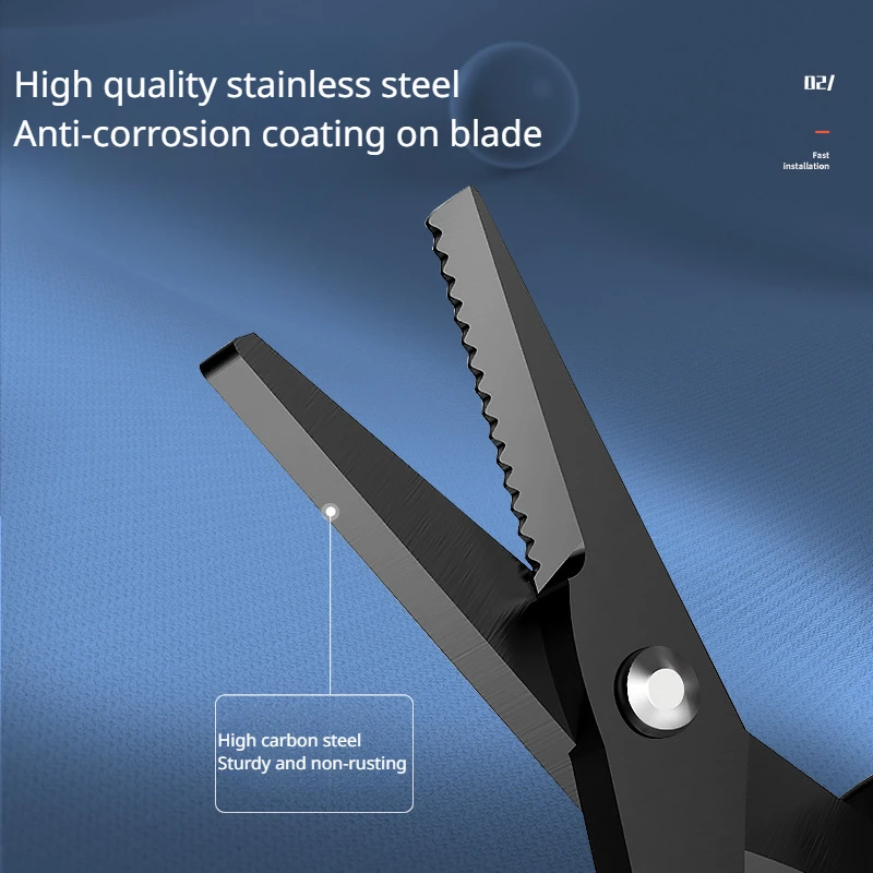 Tijeras pequeñas de pesca chapadas en titanio, pesca fuerte atada al caballo, línea de PE, piel de plomo, Mini tijeras de pesca multifuncionales especiales - imagen 2