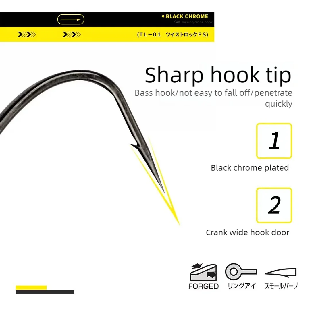 Ganchos Ewg de 9KM, 25 uds., anzuelos Swimbait con pasador de resorte y Twistlock para pesca de lubina, anzuelos de plástico blando - imagen 4