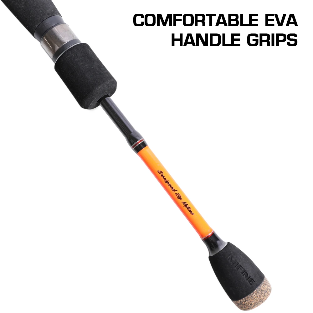MIFINE-caña de pescar de carbono ultraligera SPEEDFLY SPIN 24T, 1,8 M, 1,98 M, 2,1 M, peso del señuelo 1-8g, caña de trucha giratoria de 2 secciones - imagen 5