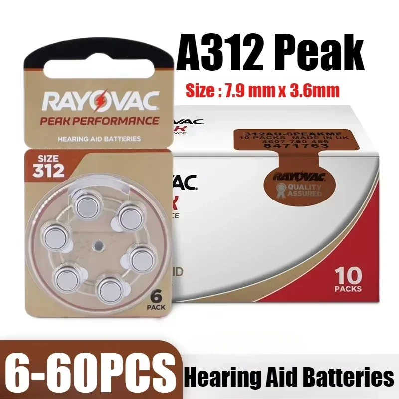 Pilas Rayovac PEAK 312 1.45V para audífonos – Alto rendimiento - imagen 5