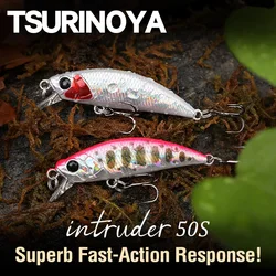 TSURINOYA 50S pesca en río hundimiento palo cebo Minnow señuelo de pesca intruso 50mm 5g área de trucha corriente Ajing peces falsos cebos duros