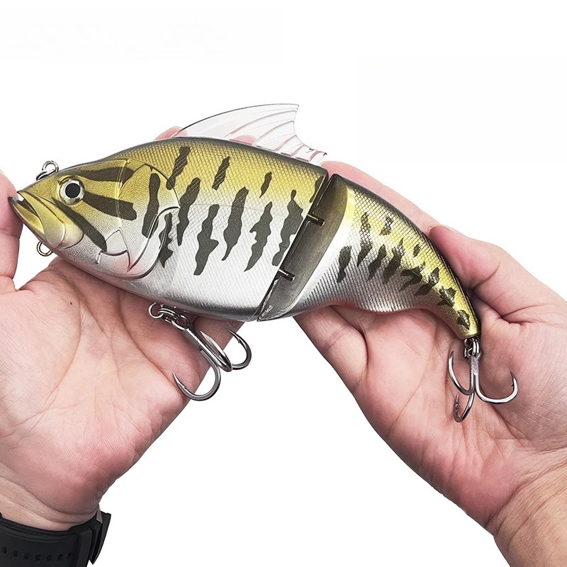 1 Uds 20cm179g señuelos grandes cebos duros 2 articulados lubina Crankbait cebo duro Artificial flotante Wobbler trucha VIB pesca vibración - imagen 2
