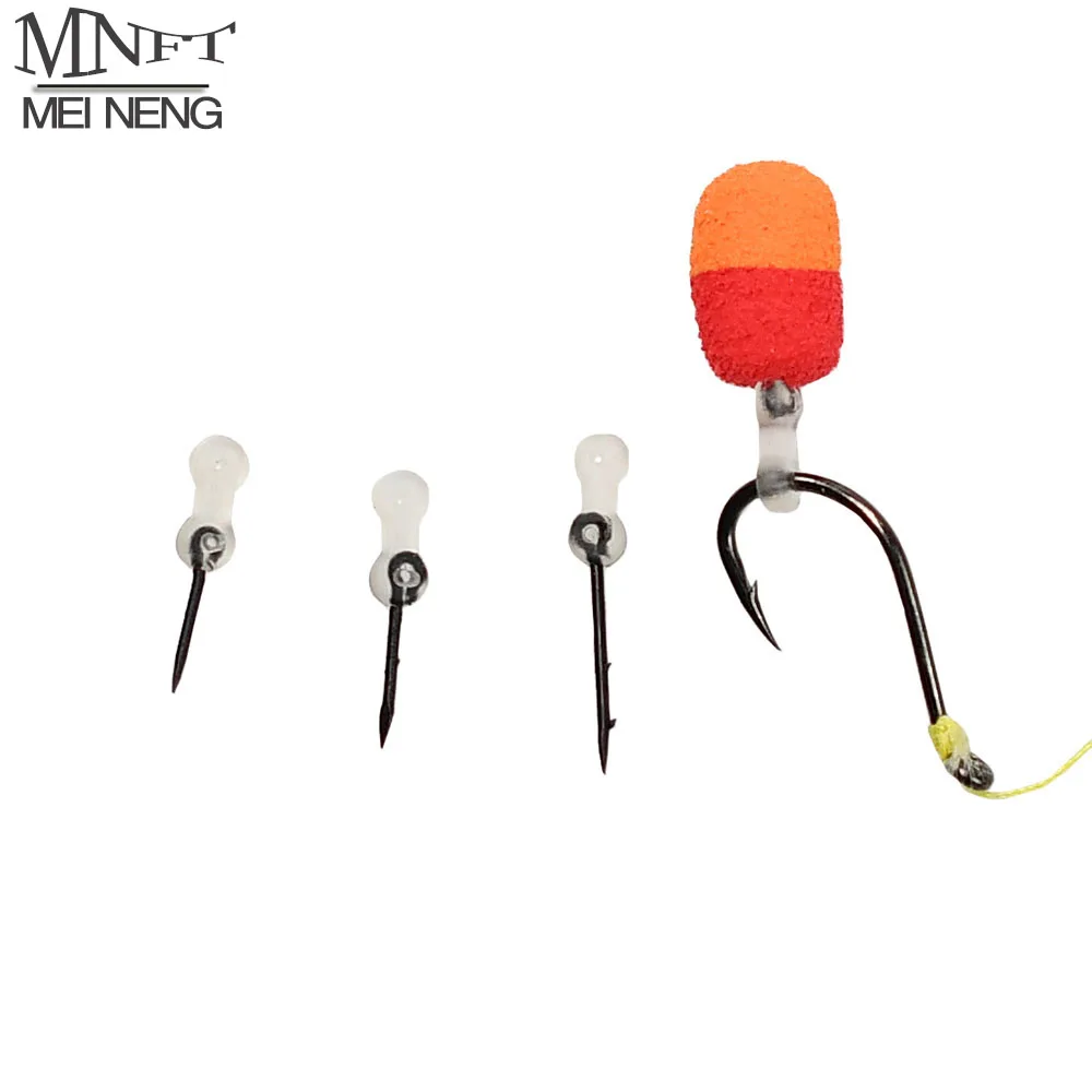 12 Uds. De anzuelo de pesca de carpa con punta de cebo de Metal, Pin Boilie con aparejo de pelo Ronnie de maíz de goma transparente - imagen 2