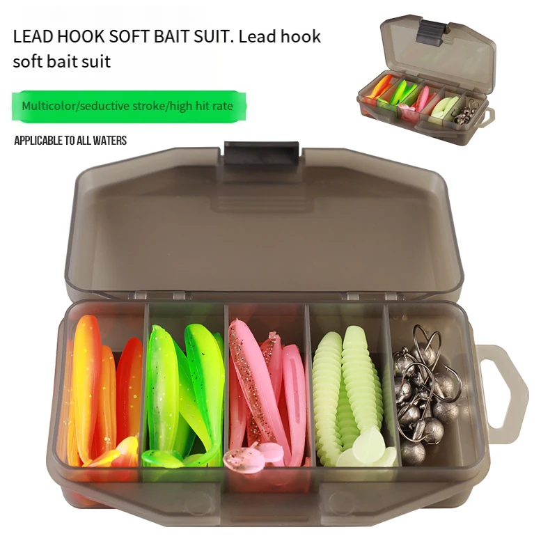 Juego de señuelos blandos para Pesca en el mar, anzuelos con caja de aparejos, 7cm, 2g, 3,5 cm, 5g, 33 unids/set - imagen 2