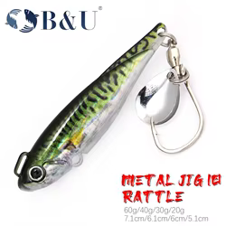 B&U Spinnerbait Spin Tail metálico – Señuelo para agua salada
