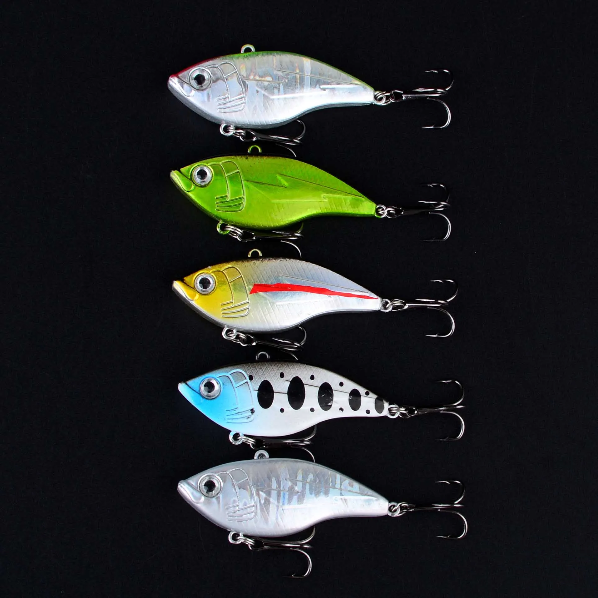 Señuelo VIB duro con anzuelos triples para bass y pike - imagen 2