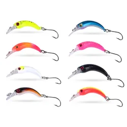 1Pc Mini Minnow señuelo de pesca Wobblers flotante cebo duro Artificial con un solo gancho Jerkbait carpa pesca de lubina