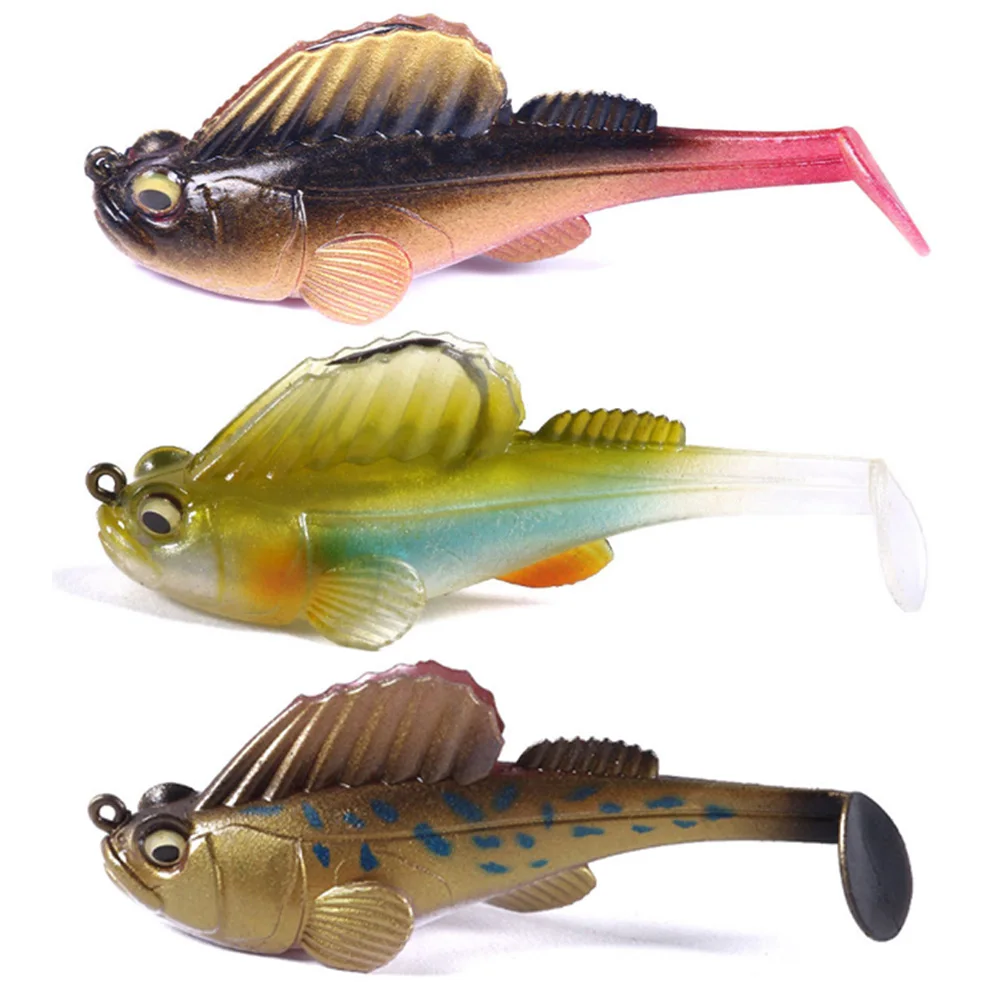 Señuelo Artificial suave de 7cm y 14g, plantilla de gusano de plástico, Swimbait para lubina, perca, Zander, pesca de invierno - imagen 2