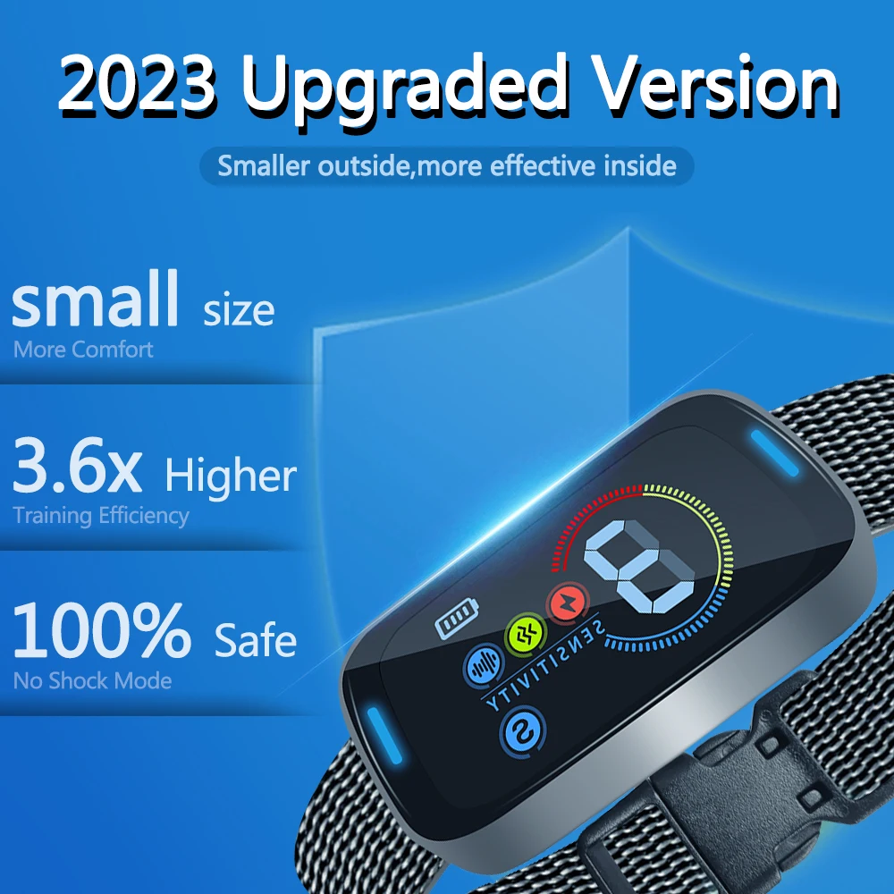 New Pet Dog Anti Barking Device Small Intelligent Electric Ultrasonic Dog Training Collar Dog Stop Barking Vibration Beep Co - imagen 2