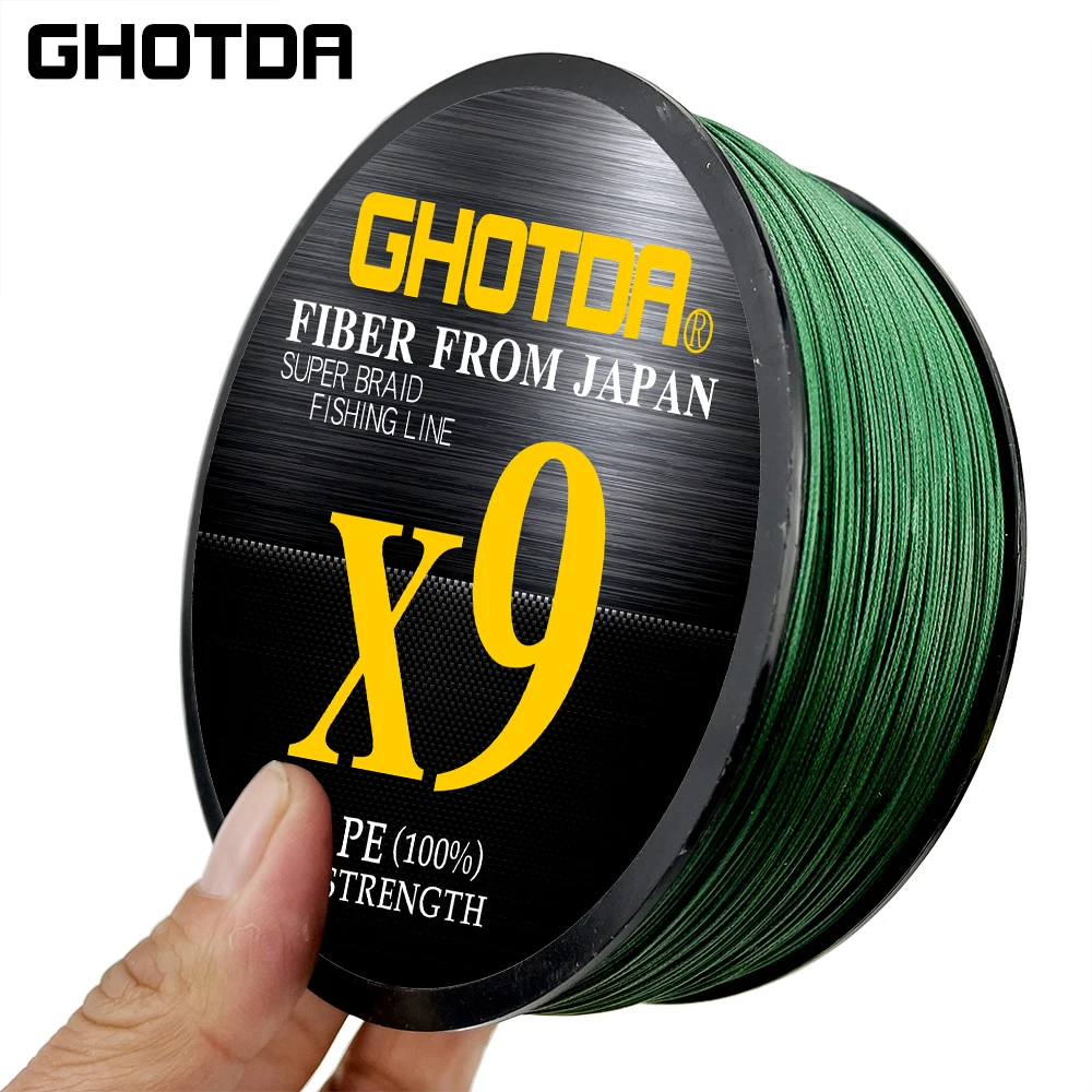 GHOTDA-accesorios de viaje para pesca, Sedal trenzado de PE multifilamento para pesca en agua dulce y salada, 100M, 13,2-99lb, X9 - imagen 4