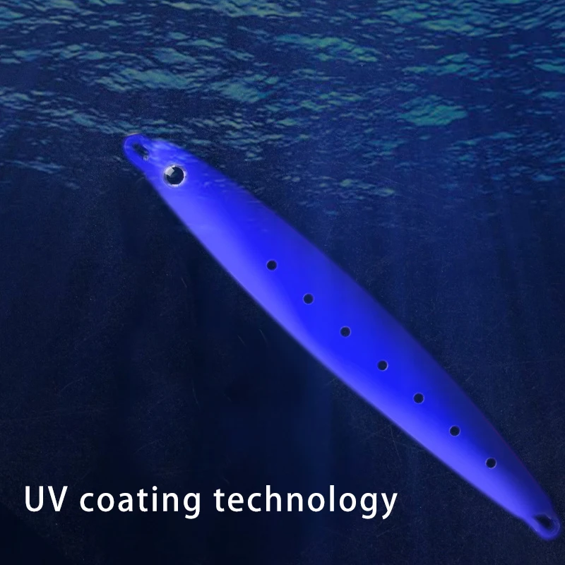 TAKEDO MJ01 Señuelos de pesca con impresión 3D, señuelo de Jigging con revestimiento UV, plantilla de Metal, cebo de pescado débil, cebo Artificial Luminou para Bar, atún - imagen 2