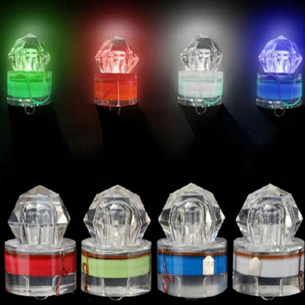 Mini señuelo de pesca con luz LED, accesorios subacuáticos, 1 piezas - imagen 3