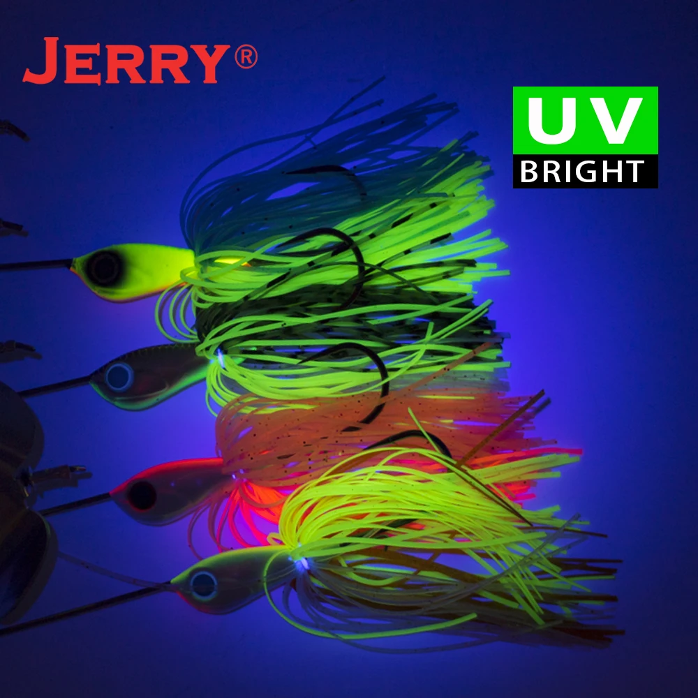 Jerry Double Blade Spinnerbait 1/4oz 3/8oz 1/2oz Willow Colorado Spinner Bait falda de silicona para señuelos de pesca de lubina - imagen 5