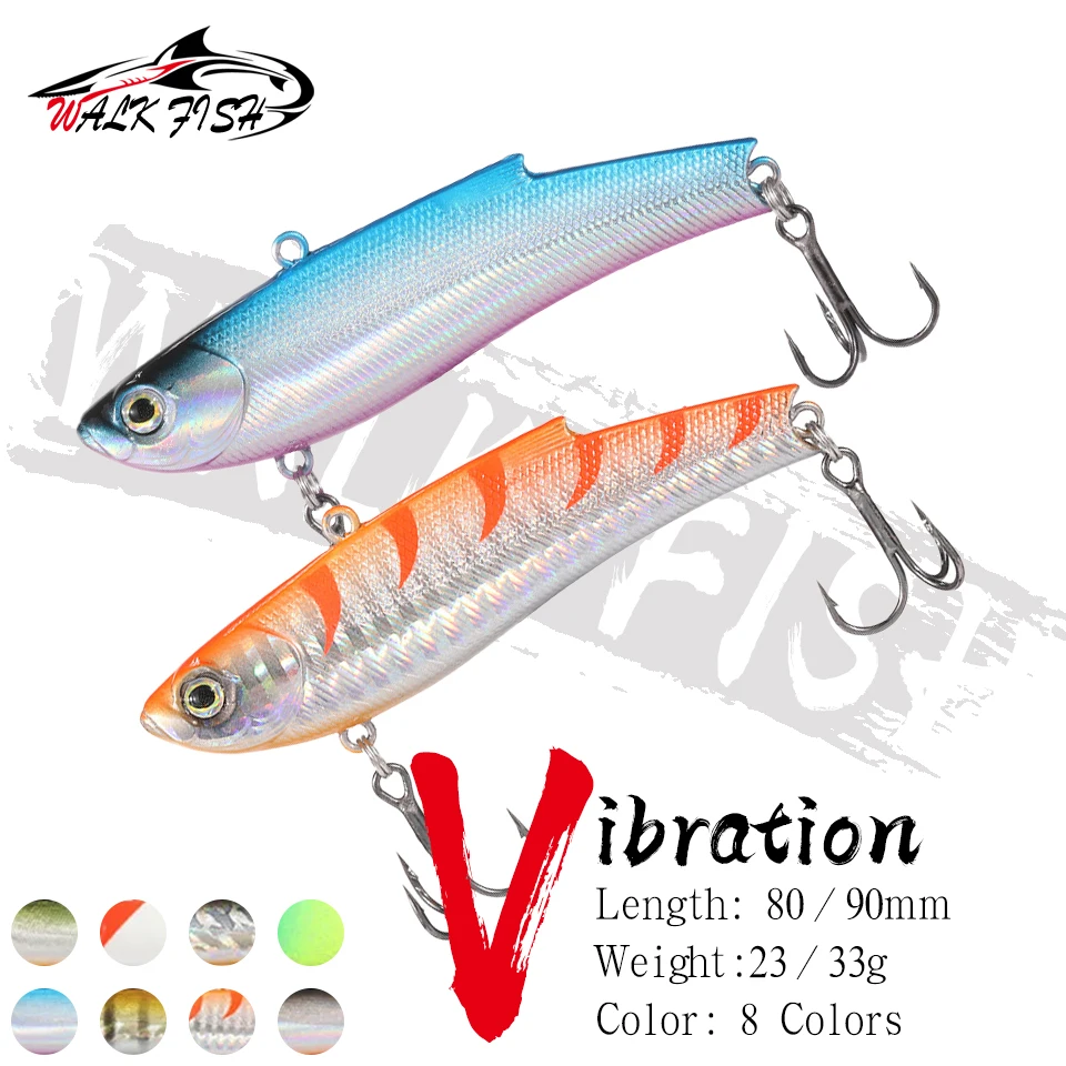 Señuelo VIB WALK FISH – Cebo duro biónico con bola holográfica