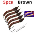 5pcs Brown