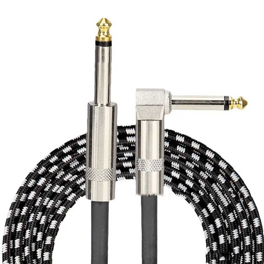 Cable de guitarra Premium de 10 pies con cabeza de Metal, Cable Mono de 6,5mm, Cable de Pedal de efecto de guitarra de Audio, línea de guitarra de alta calidad - imagen 3