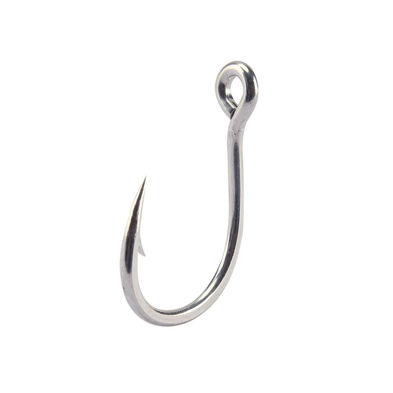 Mustad-anzuelos de Pesca 10881 originales, anzuelos de Pesca Jigging, anzuelo individual de océano con púas grandes con agujero, anzuelo de calamar, carpas, cebo duro, Pesca - imagen 5