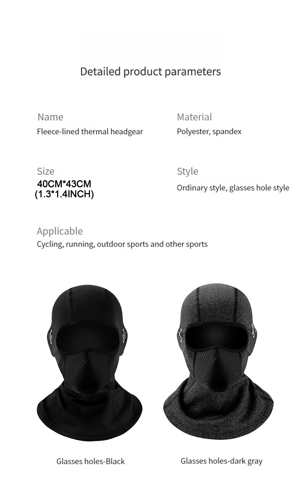 Tidadaje térmico forrado de vellón para protección contra el clima frío