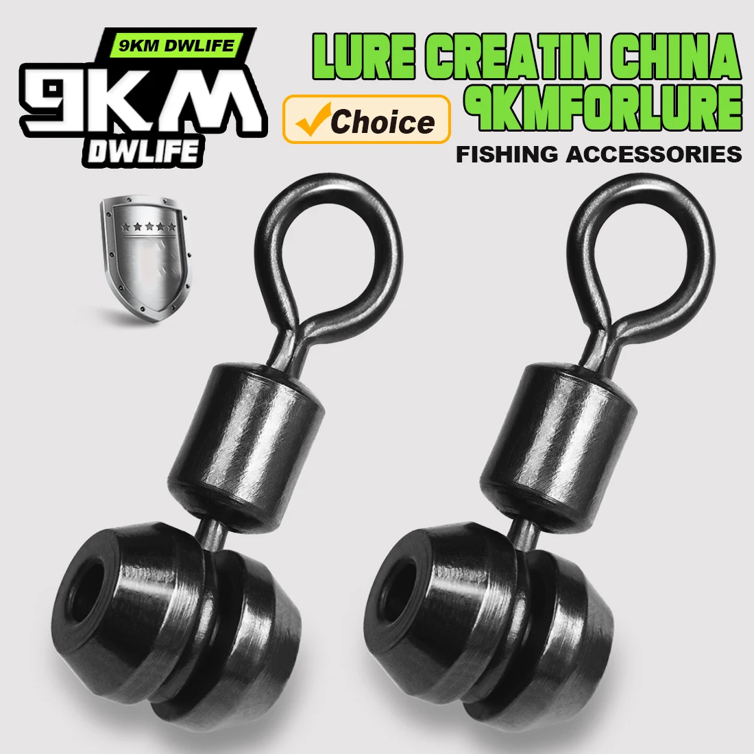 9KM 15 Uds. Giratorios de 3 vías giratorios de pesca aparejo de pesca conector de línea rotación línea cruzada giratorios agua salada