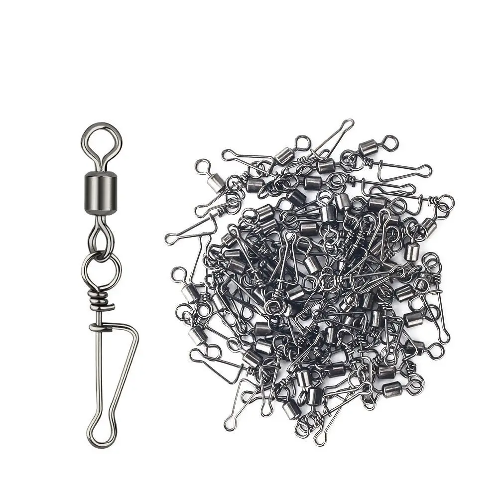 Conector de pesca de 10 piezas, anzuelos de pesca rodantes de acero inoxidable, señuelo de Pesca de Mar, Pin multifunción, aparejos de plantilla - imagen 3