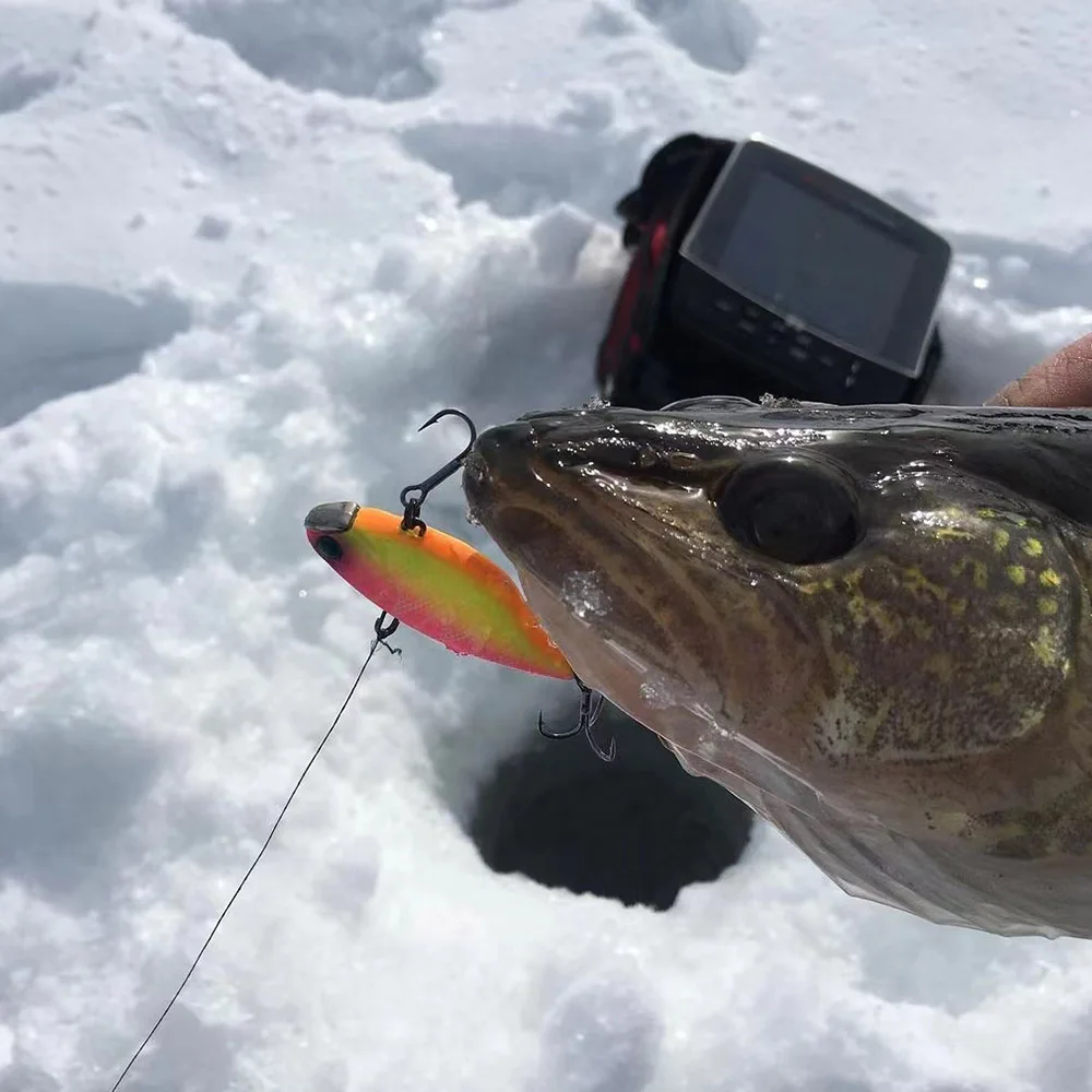 Señuelo vibratorio para pesca en hielo, cebo vibrador de hundimiento de plástico, 6cm/12g, Crankbait Artificial, nuevo - imagen 4