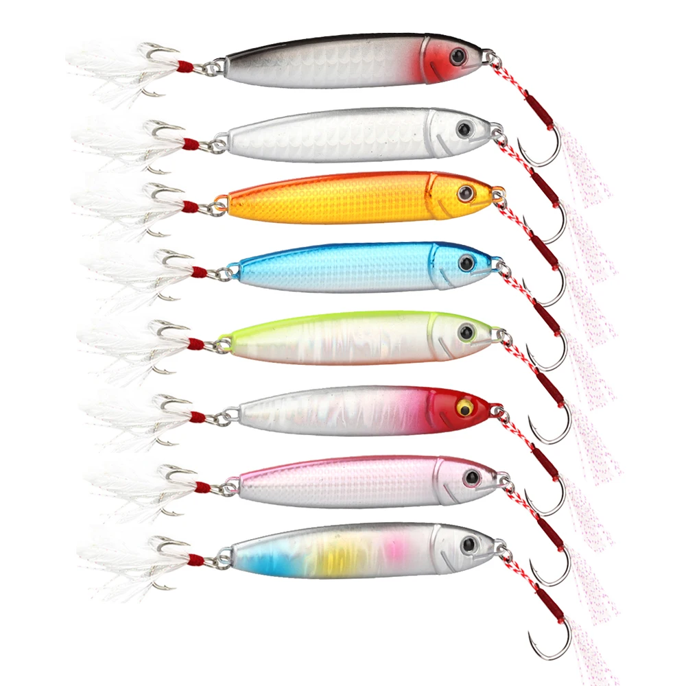 Señuelo de Metal para Pesca de carpa, cebo giratorio de 10g, 15g, 20g, 30g, cucharas de plantilla, Wobbler, 8 unidades - imagen 3