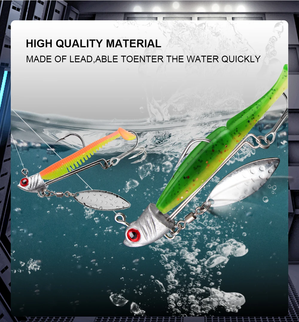 Experimente la emoción de la pesca con cebo de toeneter de plomo de alta calidad para una acción rápida del agua