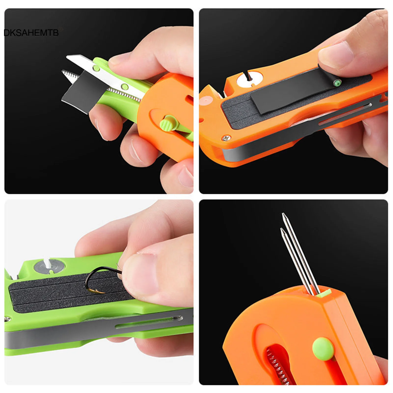 Tijeras de pesca multifuncionales, herramienta ligera de acero inoxidable, adecuada para anzuelos afilados, 10 en 1 - imagen 3