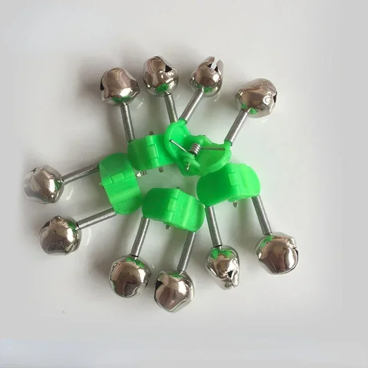 Abrazadera de punta de caña verde, 10/20/30 Uds., caña de pescar, señuelo para morder pescado, alarma, alerta, anillo doble, Clip, campana de pesca, herramientas de pesca - imagen 3