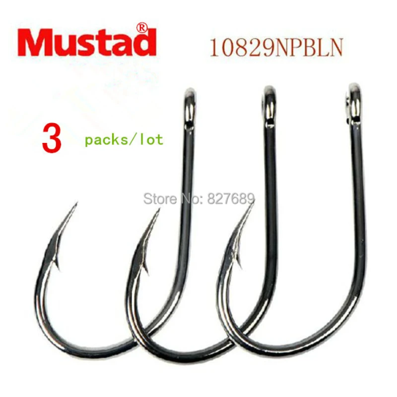 Anzuelos Mustad originales, 3 paquetes, Mustad 10829 anzuelos para Pesca en el mar, pargo, bagre, anzuelo, Jigbaits, Articulos De Pesca, Anzol - imagen 4