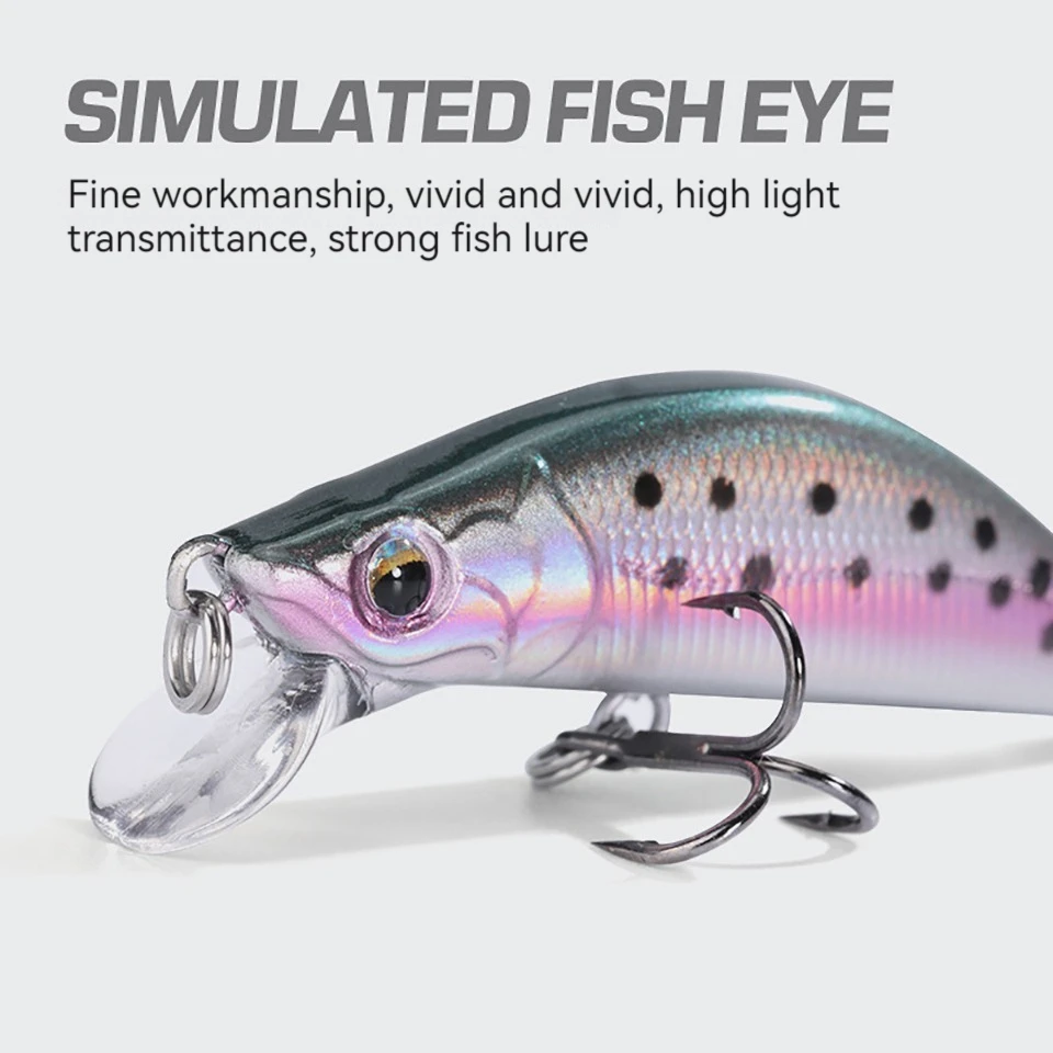 WALK FISH-señuelo de Pesca de pececillos que se hunde, 50mm, 5,5g, Wobblers, Crankbaits Isca, cebo duro Artificial, Mini Señuelos de Pesca, aparejos de Pesca - imagen 4