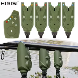 Hirisi-alarma de mordedura de pesca inalámbrica, resistente al agua, Color verde, indicador de pesca de carpa S6, accesorios de pesca