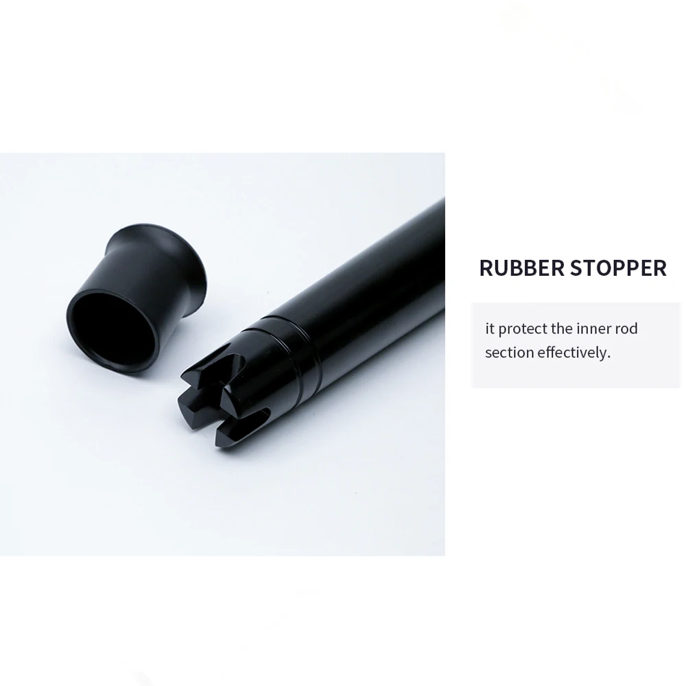 Balanzze caña de pescar curvada, mango de agarre manual para pesca en agua salada, juego grande, mango curvo de una sección - imagen 5