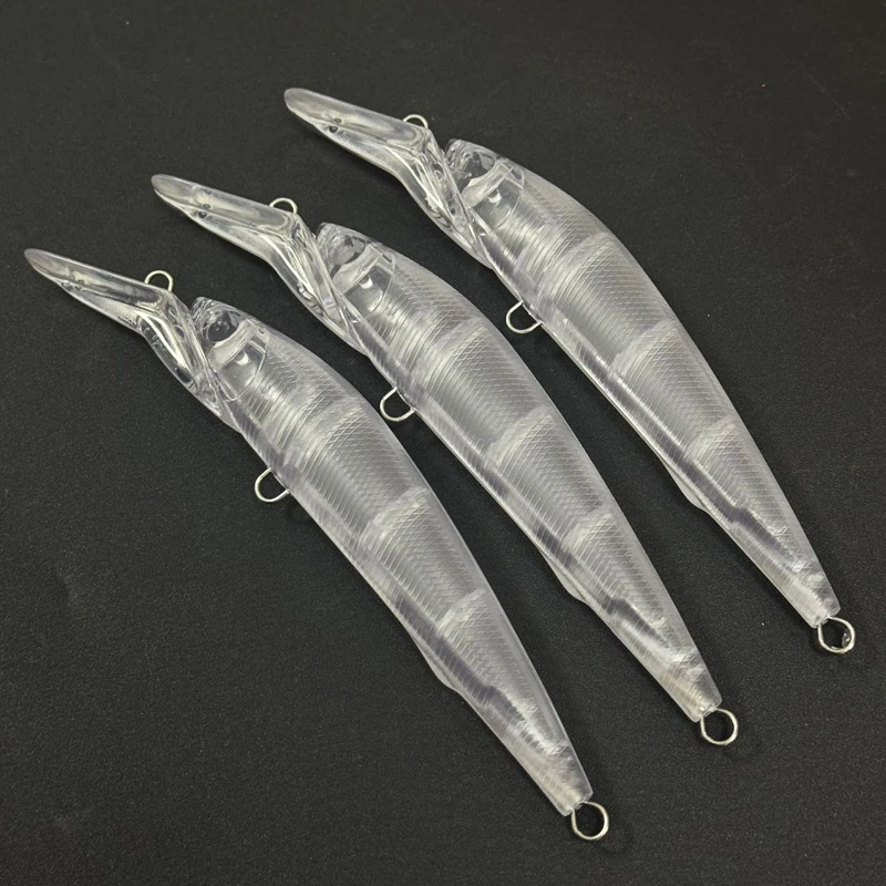 Minnow sin pintar para trolling – Swimbait delgado hundimiento lento