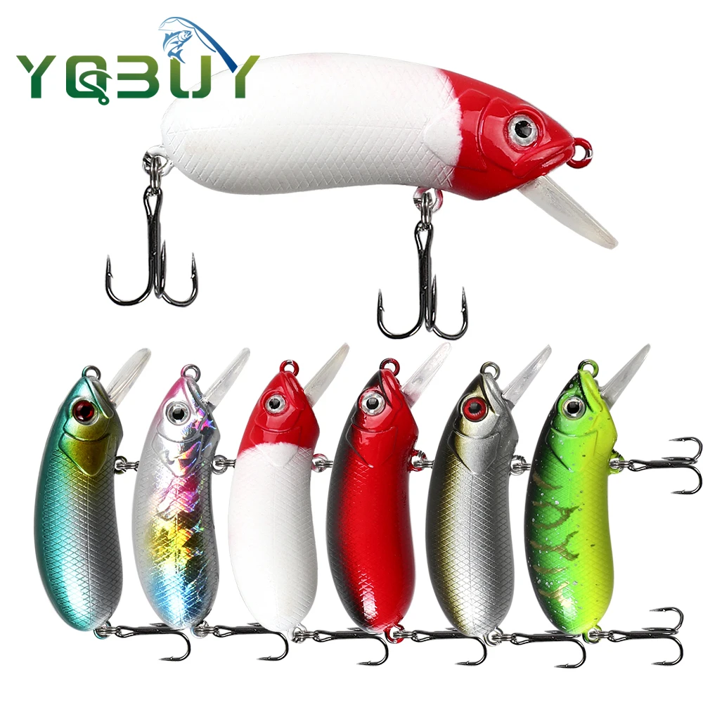 Señuelo de pesca 6cm/9,8g Swimbait Crankbait pesca Wobble cebos duros para lubina trucha agua dulce y salada
