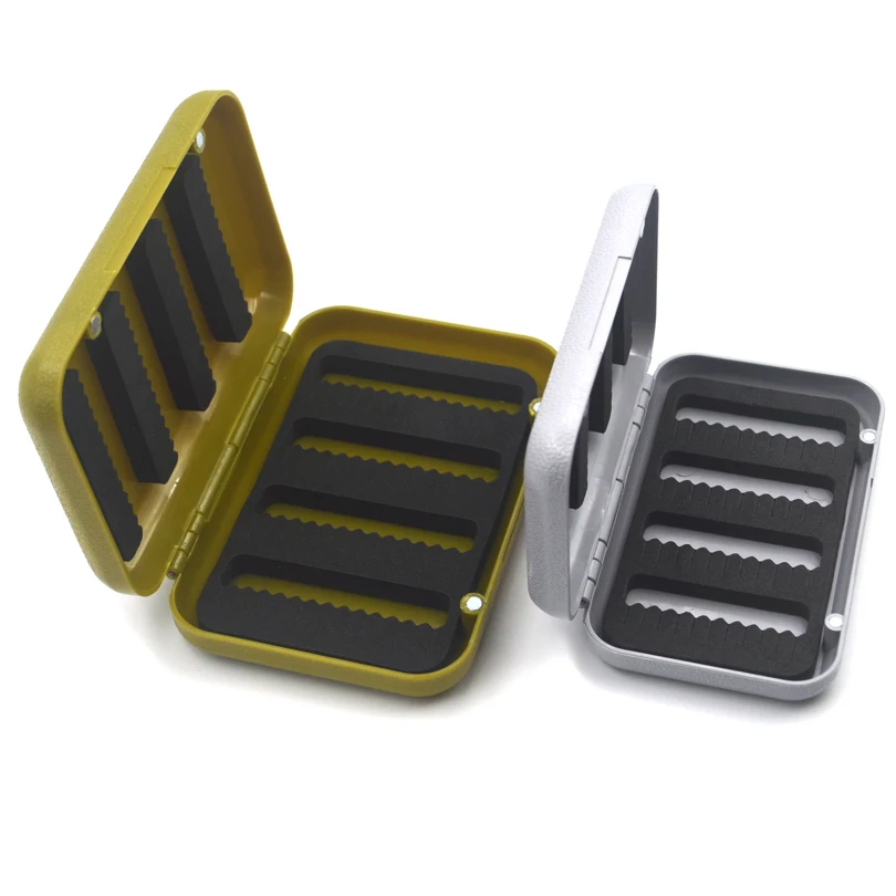 MNFT 1 Uds ABS espuma de plástico pesca con mosca moscas señuelo caja atado de moscas insecto Artificial cebo gancho cajas accesorios para peces L S - imagen 3