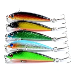 Señuelo Minnow cebo duro de colores mezclados para carpa y lubina
