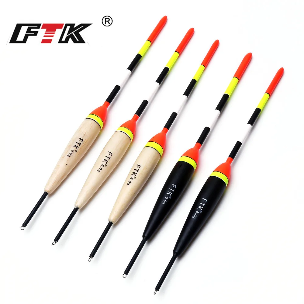 FTK 2g-6g juego de flotador de Pesca 19-23cm 5 unids/pack Barguzinsky boya Vertical profesional accesorios flotador de Pesca Pesca - imagen 5